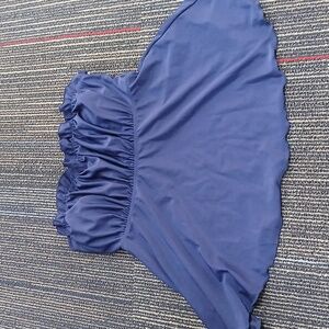 Strapless Navy Blue Swim Top Size Xl Nwot Shein